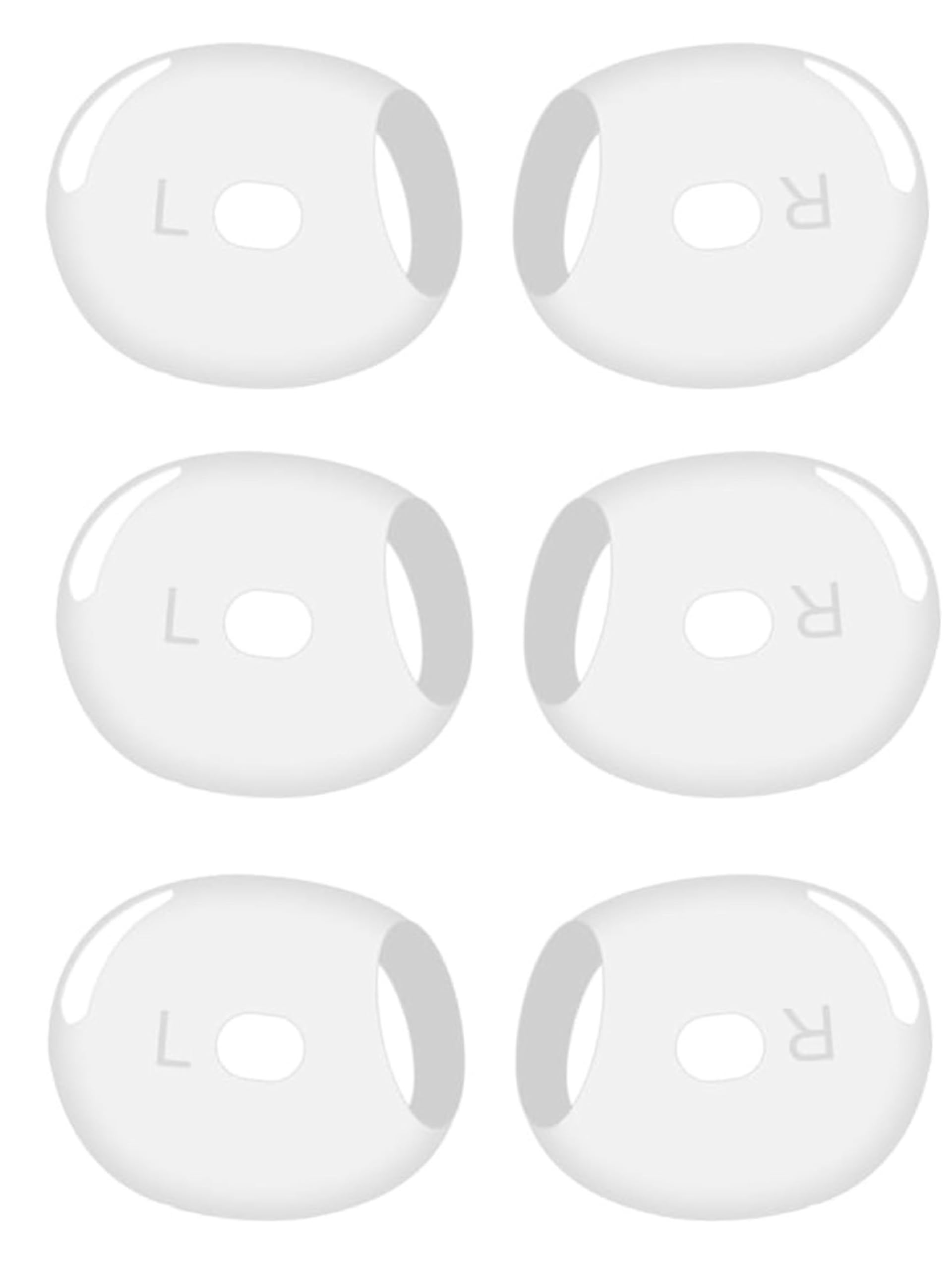 3 Paar Ohrstöpsel Für Airpods 4 - Ultradünne Silikon-Aufsätze Weiß