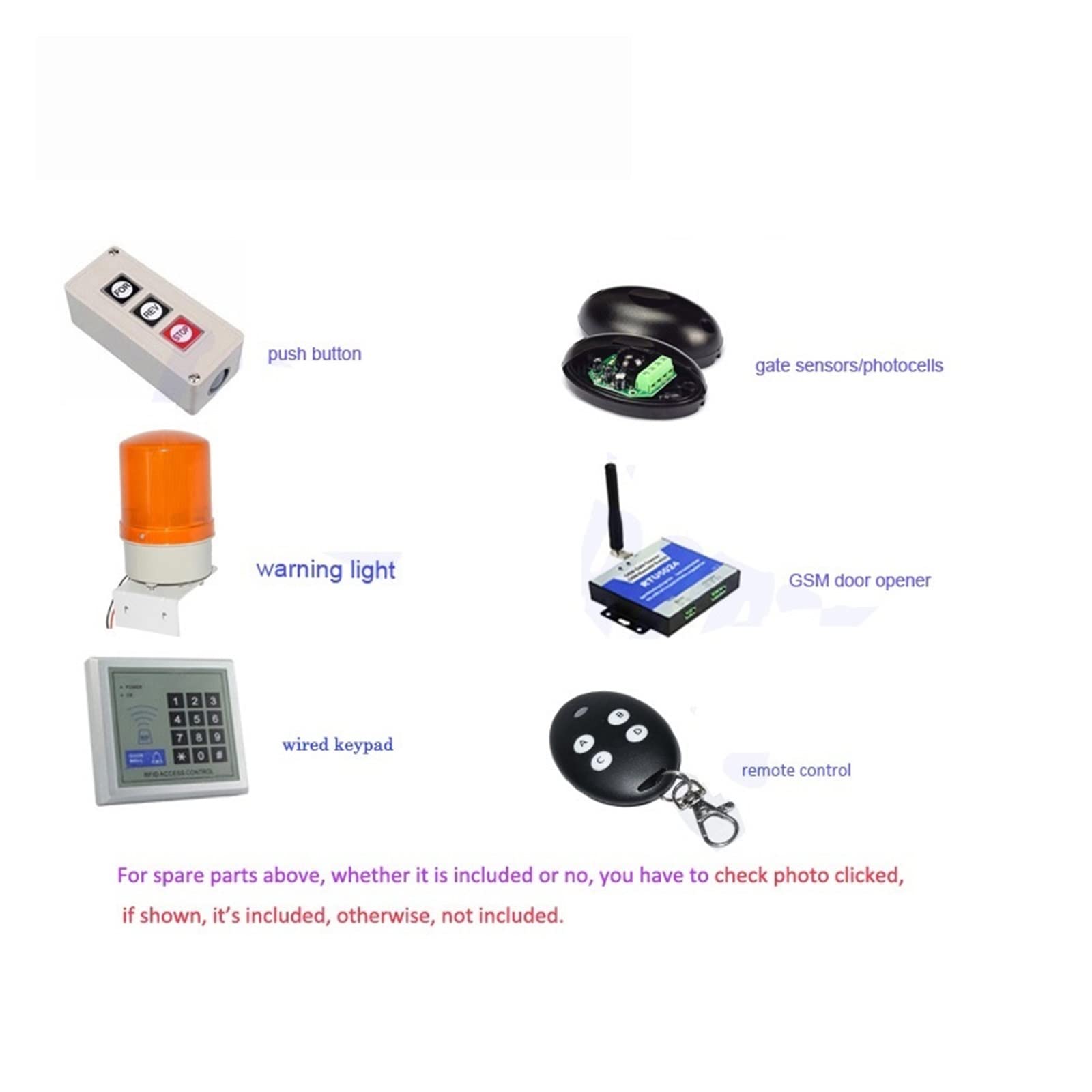 Motore per cancello scorrevole, Unità oscillante for operatore residenziale automatico con apertura a braccio oscillante singolo for sicurezza domestica/fattoria/garage/azienda(Kit4)