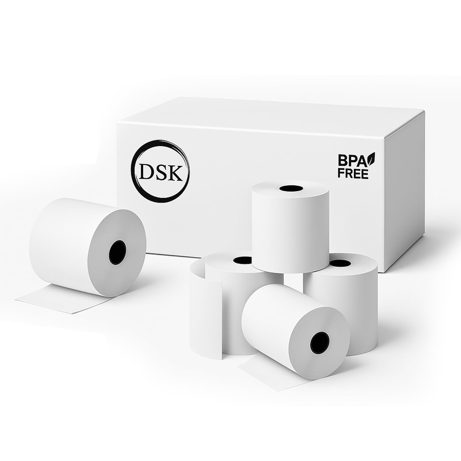 DSK 80 x 80 mm Premium Thermal Paper Till Receipt Roll for EPOS Printer, POS Terminal, Cash Register | BPA Free | Pack of 20