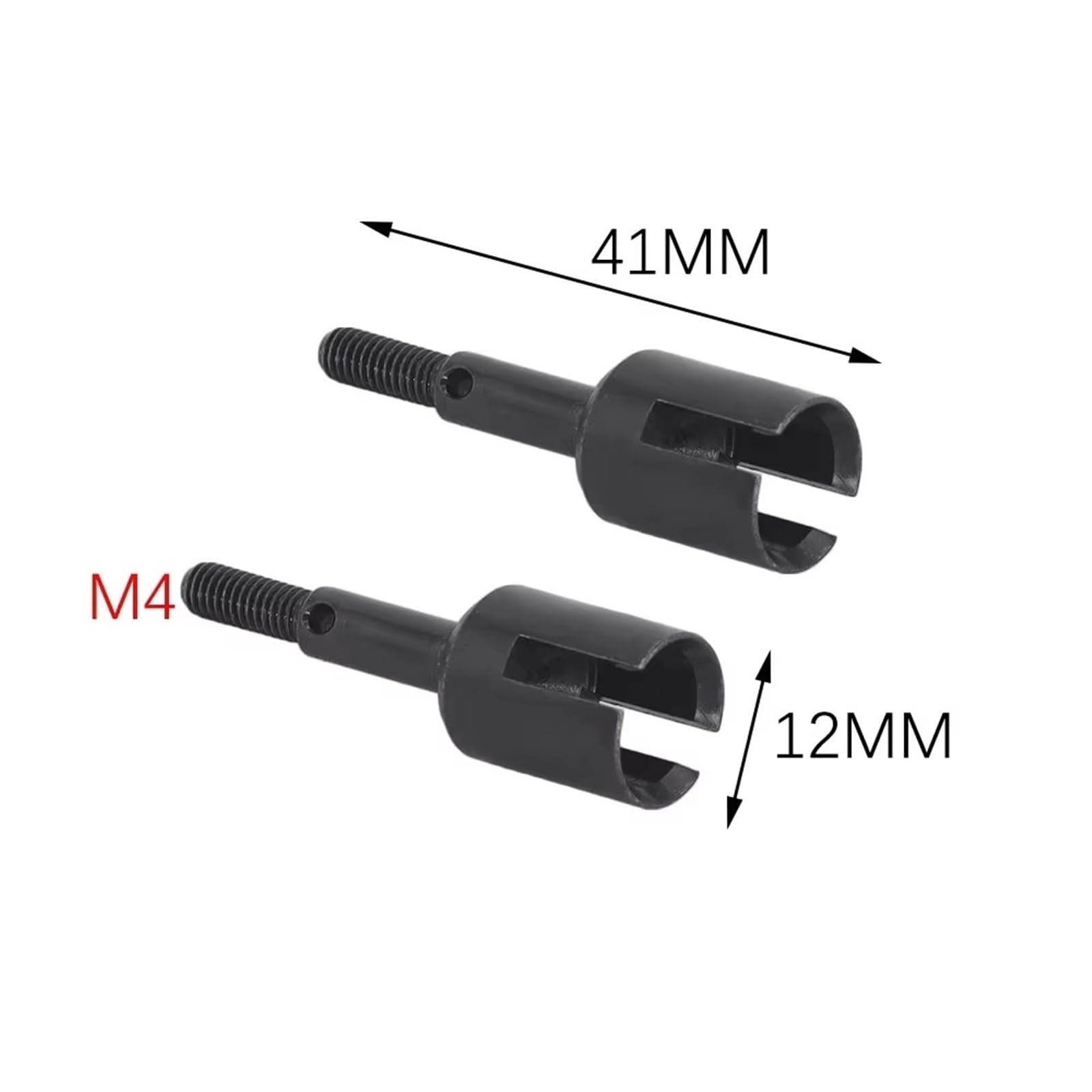 Accesorios coches RC per Tamiya per TT01 per TT02 1/10 RC Parti di AutomobiliHarden Steel Metal Drive Shaft Gearbox Joint Cup Differenziale Wheel Axle(1 Set)