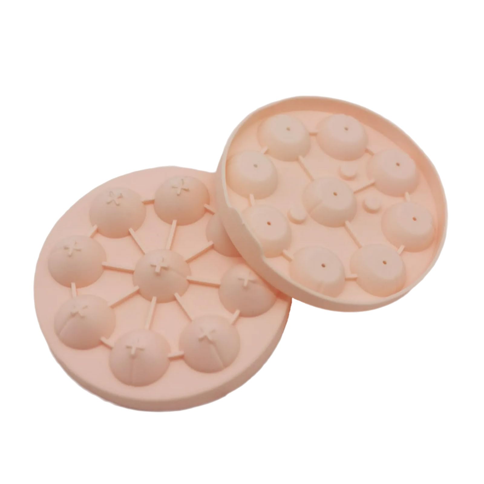 Kalttoy A 3D Rose Ice Molds With Lid Silicone Ice Cubes Tray Peach Shape Cubes Tray For Cocktails Coffee Nd Fruit Drinks Silicone