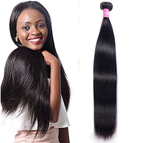 Brazilian Straight Hair 1 Bundles 24inch Human Hair Bundles 8A Remy Human Hair Weave Bundles Grace Length Unprocessed Virgin Straight Brazilian Hair