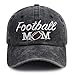 Football Accessories Baseball Hat for Women, Funny Football Mom Games Outdoor Sports Cap, Adjustable Cotton Embroidered Birthday Party Supplies Gifts for Mama Mother Grandma Friends
