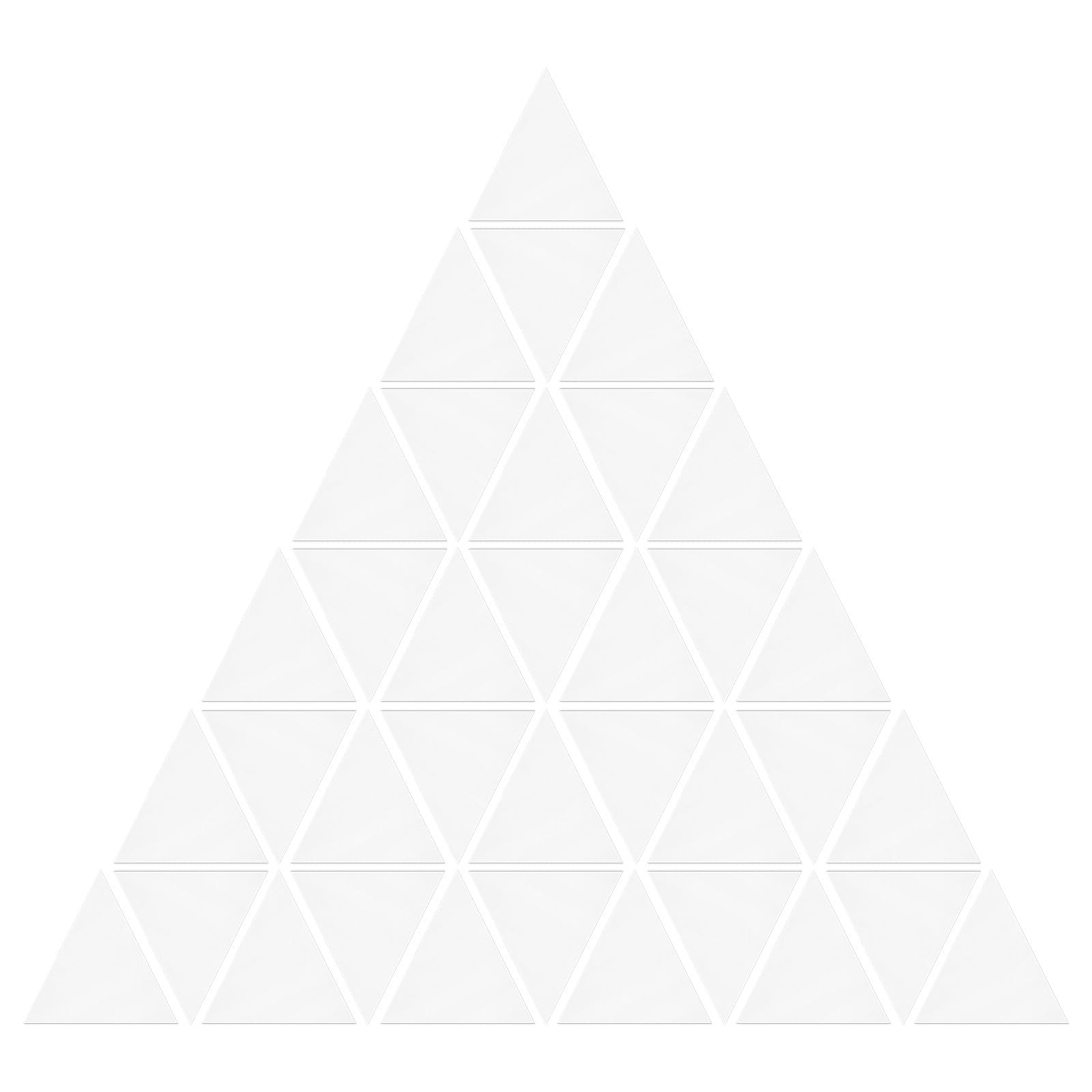 Stickers muraux triangulaires amovibles miroir argenté pour déco chambre