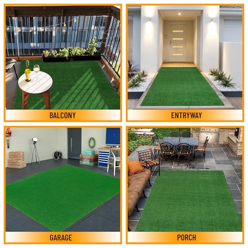 image for Ottomanson Artificial Grass Turf 6'6