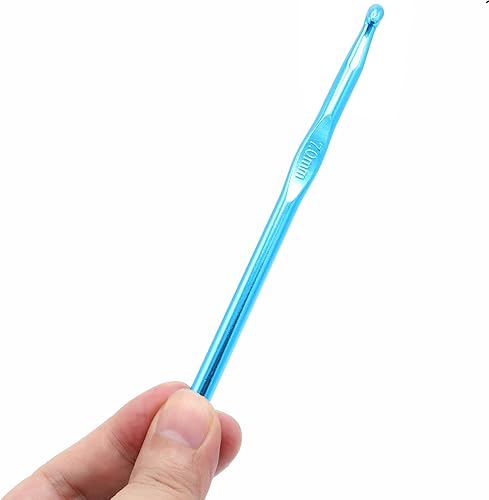 Miniatura 3 de 6 agujas de tejer de aluminio de 0.27 pulgadas para manualidades de hilo de bricolaje, bonito regalo para mujeres, adultos, niños, niños