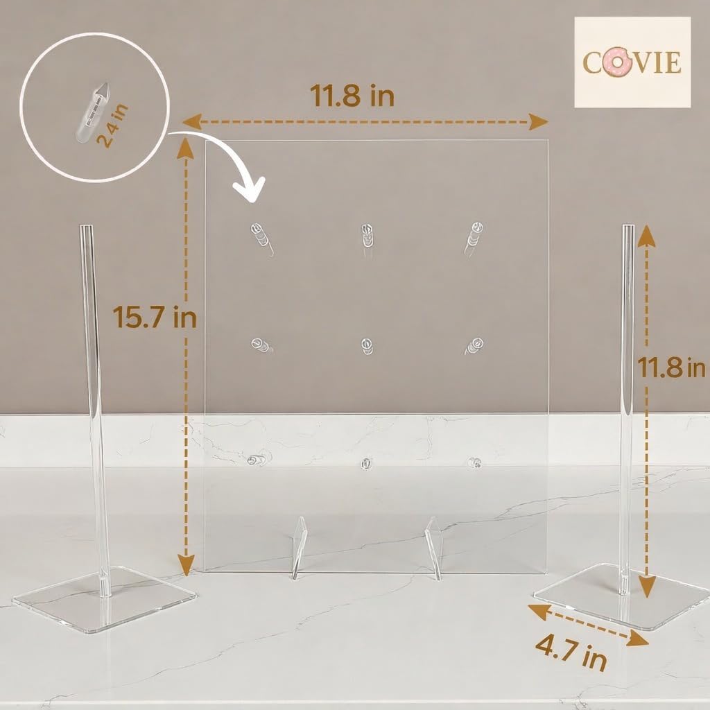Covie Donut Stand & Donut Wall Display Stand – Donut Stands for Dessert Table, Donut Holder Stand Party, Donut Display, Bagel Stand, Bagel Holders for Party