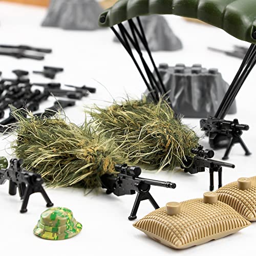 Feleph Weapon Pack Military Army Ww2 Toys For Soldier Figures, Swat Team Gear Set For Boys, Battle Building Blocks Bricks Compatible With Major Brand #TOP3