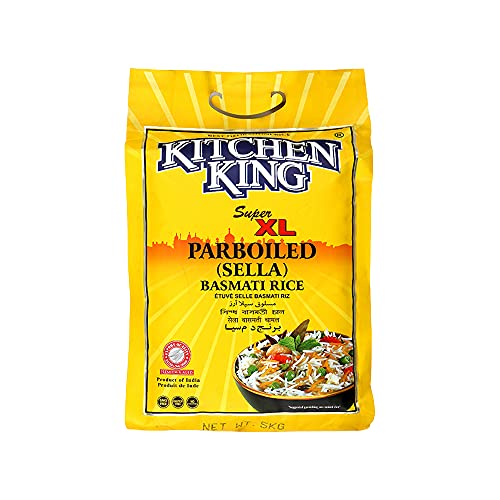Kitchen King Super XL Parboiled Sella Basmati Rice, 5 kg