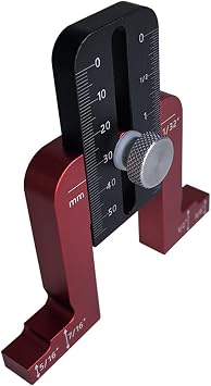 Aluminum Height Calibration Tool with Fine Mechanism for Routers Gauge/depth Ruler for Projects