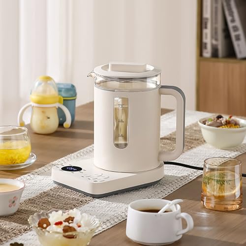 Tetera eléctrica de vidrio 1.2L con control inteligente de temperatura miniatura 2