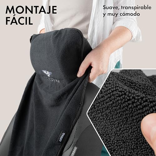 Funda de asiento de coche universal negro lavable Walser Multicover para coche 5
