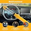 ZHSDUEWN Steering Wheel Lock Twin Bar, Car Steering Wheel Locks, Universal Steering Lock Heavy Duty High Visibility Universal Fit for Cars, SUVs, Motorhomes, Caravans, 2 Keys #4