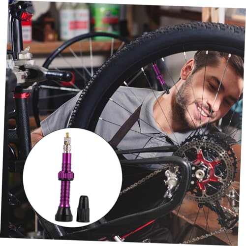 1pc Válvula de Neumático Tubeless para Bicicleta Anneome para Ciclismo de Montaña Fácil Instalación Previene Pérdida de Aire Color Aleatorio Accesorio miniatura 5