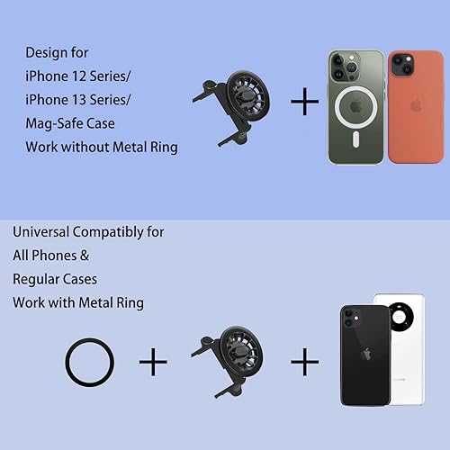 Miniatura 7 de Soporte magnético para teléfono Mini Cooper R56 F56 Smart 451 453 Alfa Romeo Mito Fiat 500 Berlingo Renault Alaskan Clio Mercedes