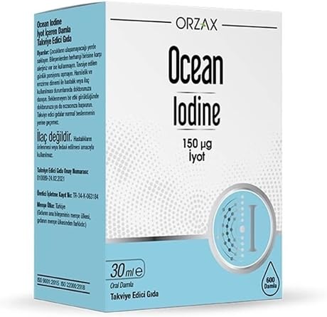 Ocean Iodine 150 mcg Iyot 30 ml & Y z Temizleme Jeli Hediye 100 ml