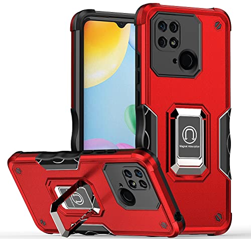 Étui pour Xiaomi Redmi 10C 4G rouge avec protection antichoc
