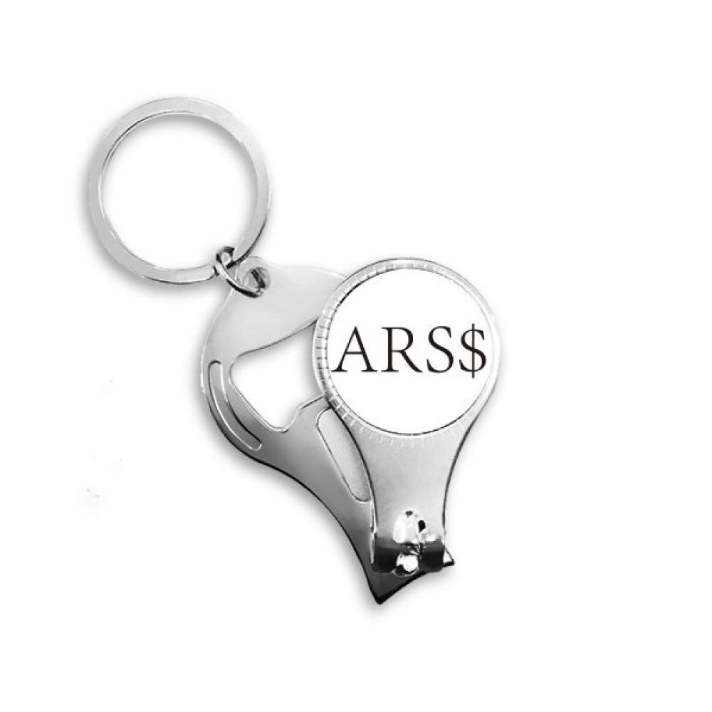 Pince à ongles Peso argentin finition argentée de haute précision