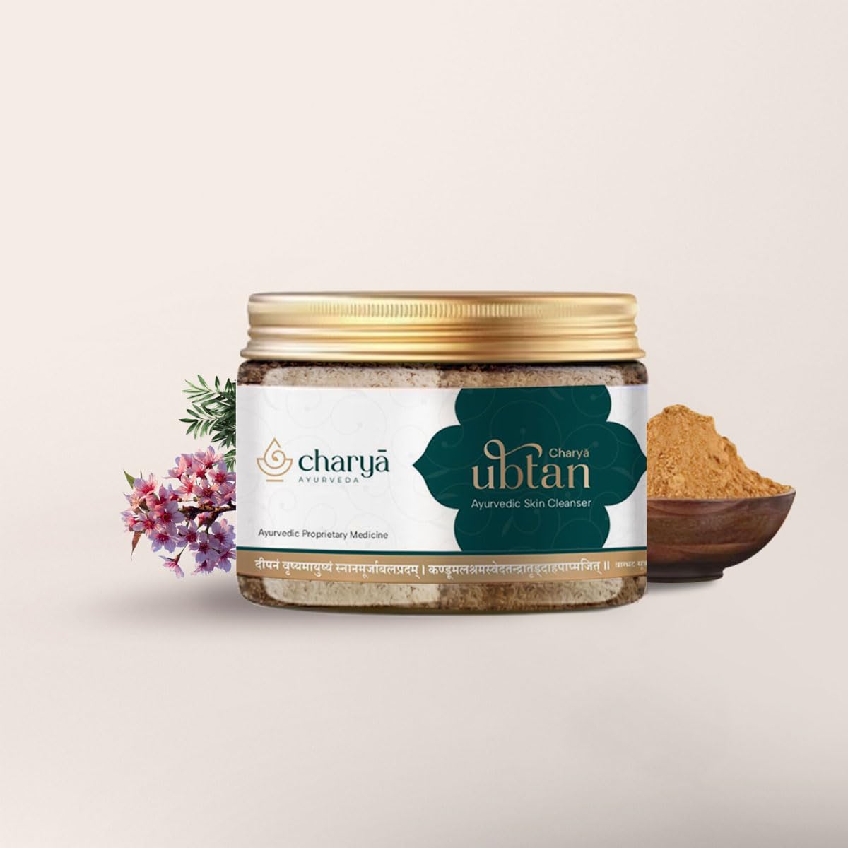 Charya Ayurveda Ubtan Powder 50Gm Natural Face Pack For Skin