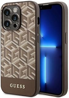 Guess GUHMP14LHGCFSEW - Carcasa rígida para iPhone 14 Pro de 6,1", Color marrón