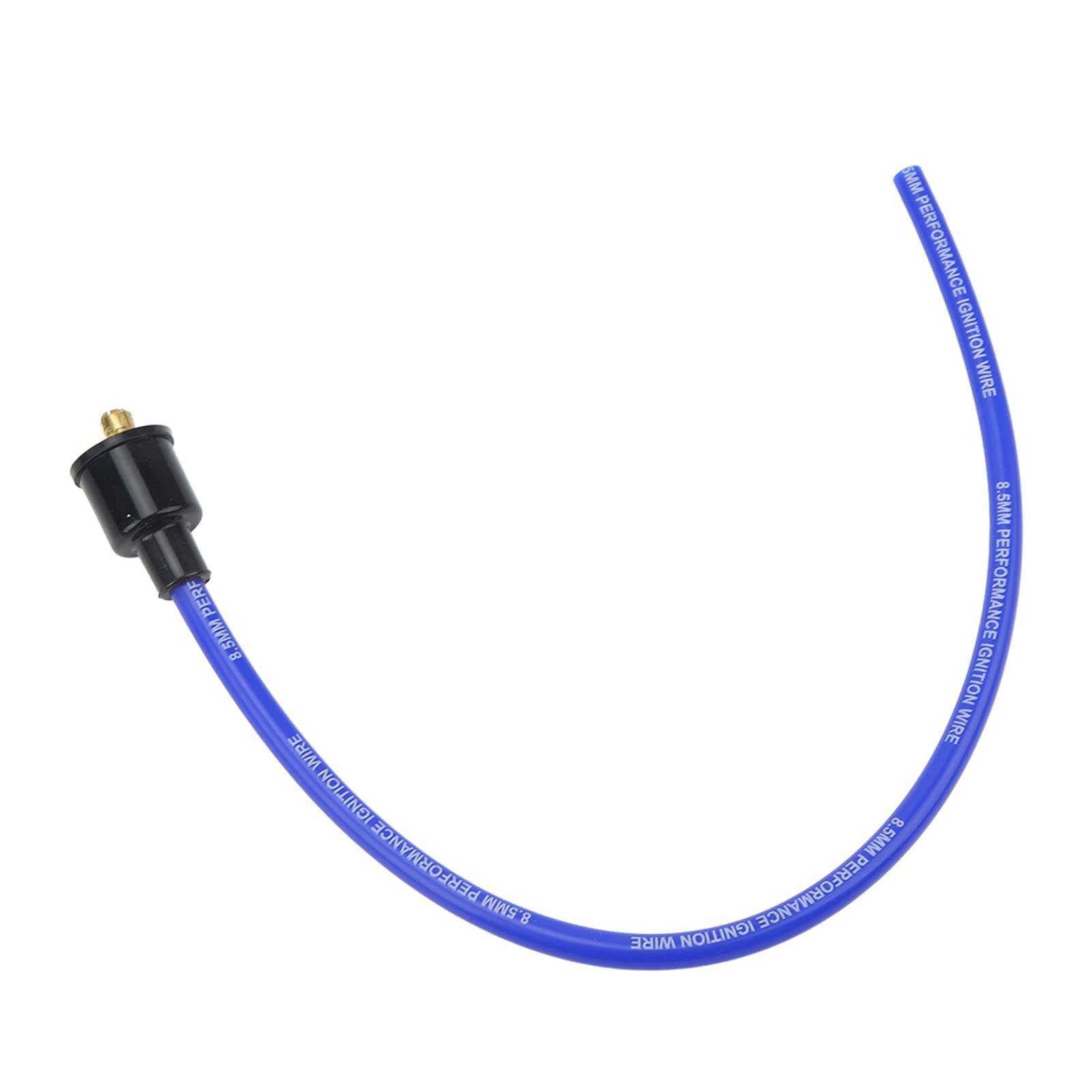 Cables de Bujía, 8,5 Mm Juego de Cables de Encendido de Bujía de 180° Cables de Bujía con Reemplazo de Tapa a Prueba de Polvo para Modelos de 8 Cilindros (Azul)