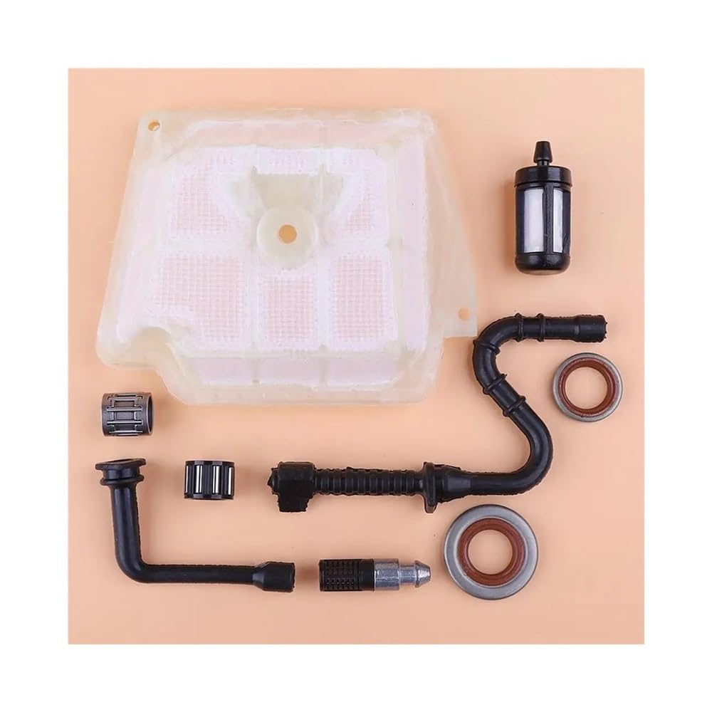 Kit de Sello de Filtro de línea de Aceite y Combustible de Aire for MS361 MS 361 Cojinete de Agujas de pistón de Embrague de Motosierra 1135 120 1601 Piezas de Repuesto