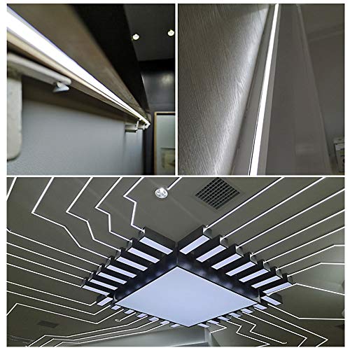 360Digitalsignage 3.3Ft/1Meter V-Shape 16X16Mm Led Aluminum Channel For <10Mm Width Led Strip Light With Milky White Cover, Aluminum Channel With End Caps And Mounting Clips, Silver, 10Pack #TOP6