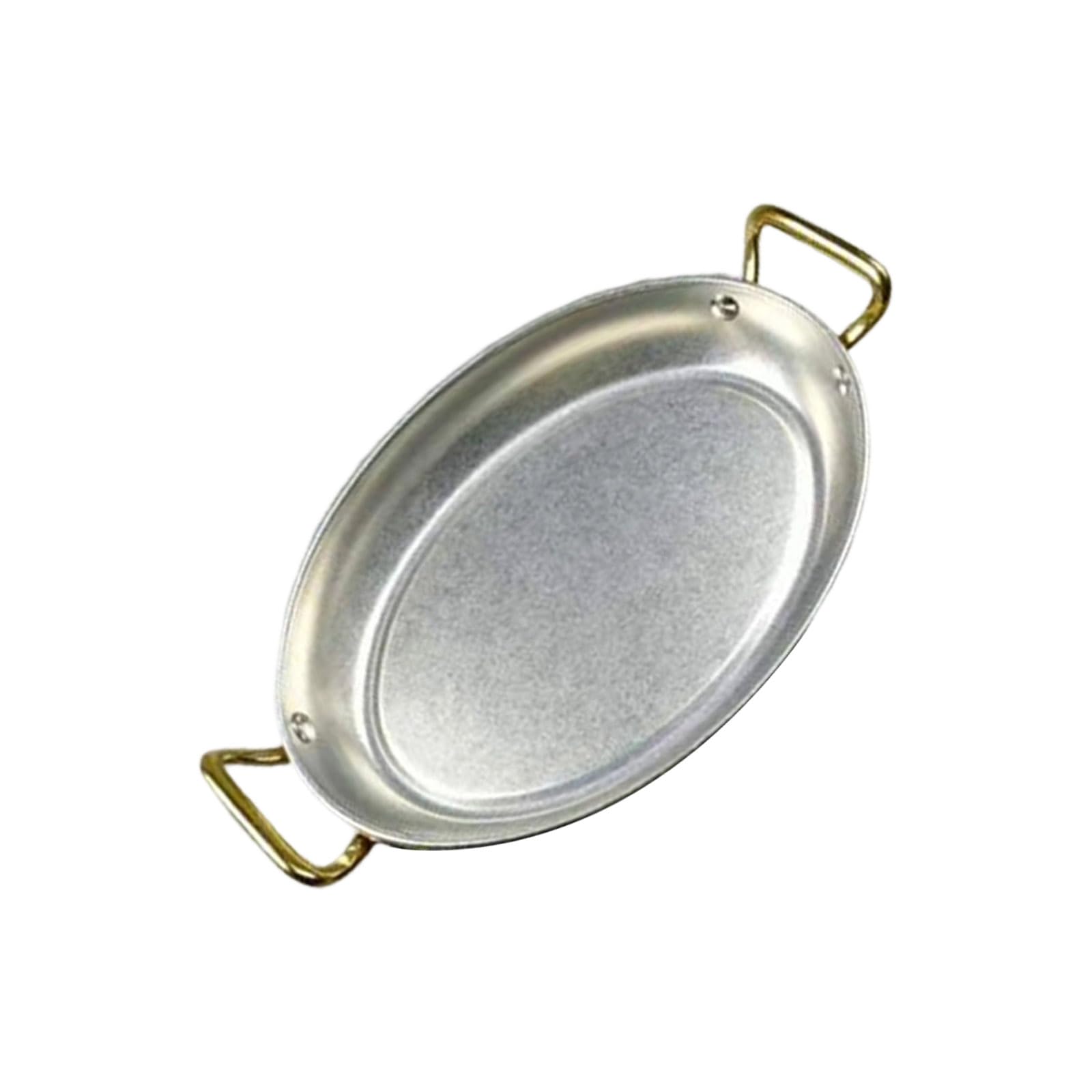 Hsyzygian Retro Nonrust Steel Dinner Plate for Fine Dining and Family Gatherings Sturdy Rustproof Easy to Cleaning Elegant Serving Plate