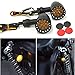 MISS MOLY Bobber Cafe Motorcycle LED Black Bullet Amber Brake Blinker Turn Signal Tail Light