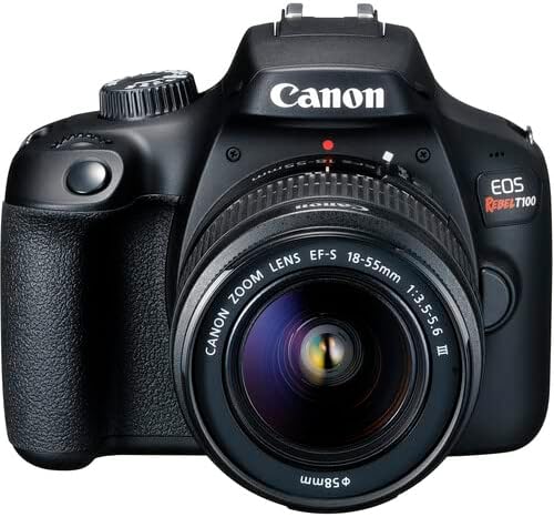 Miniatura 4 de Canon EOS Rebel T100 DSLR Camera with 18-55mm Lens | 18MP APS-C Sensor, Built-in Wi-Fi & Full HD Video | Perfect for Beginners, Travel & Everyday