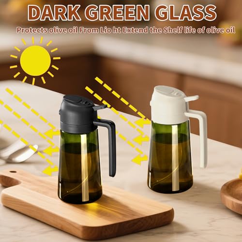 Vollständiges Set des SWEET VIEW 470 ml Glas-Ölsprühers mit allen Einzelteilen. - Detailansicht von SWEET VIEW...