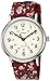 Timex Women's TW2R29700 Weekender Violet Floral Reversible Nylon Slip-Thru Strap Watch