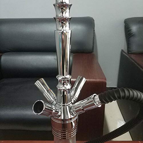 WJMT Aluminium-Huka Shisha Set One Hose Big Smoke Bar Supplies Party Set Rauchen, ohne Nikotin – Bild 3