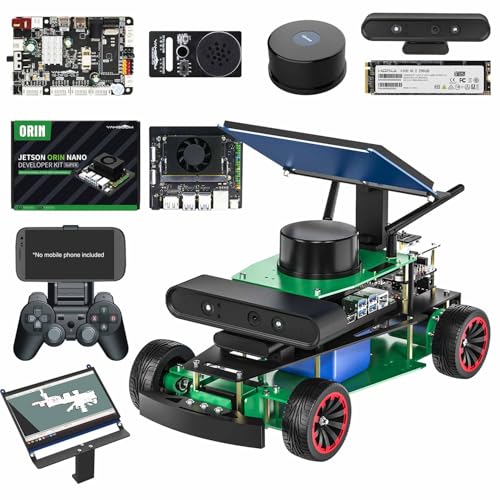 Yahboom Jetson Orin Nano Super 8GB 67Tops ROS2 Python�v���O���~���O���{�b�g�L�b�gSuper�AAI LLM�����̒� 256 GB SSD�Ή����J�j�J���G���W�j�A (with Orin Nano SUPE