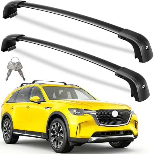 Wonderdriver Lockable Roof Rack Cross Bars 300lbs Compatible with CX90