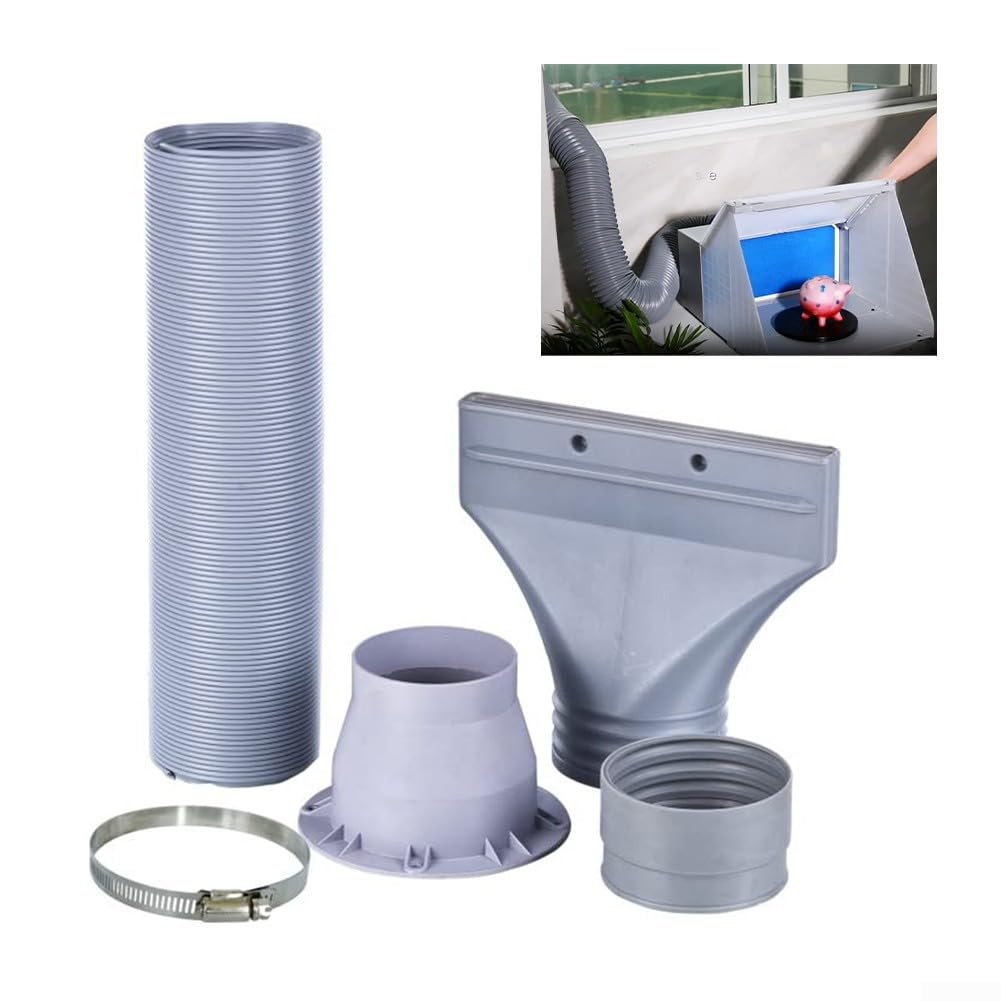 Tubo di scarico per essiccatori e condizionatori d'aria regolabile 0 7 1 7 m, diametro 100 mm, design flessibile per una migliore ventilazione e per il flusso d'aria (HS-E420H)