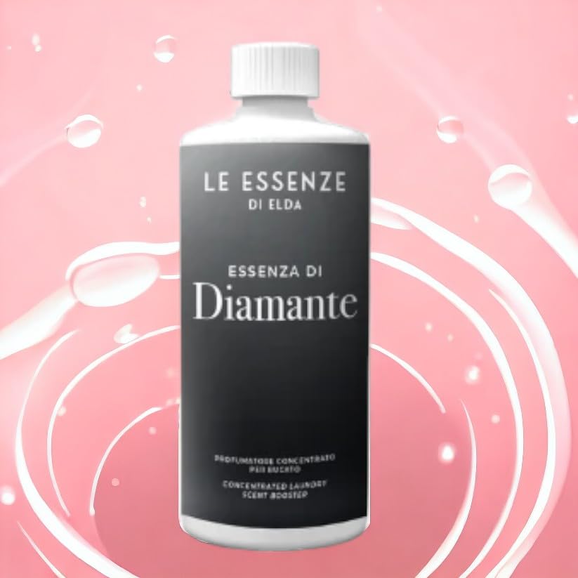 Le Essenze di Elda Diamante (500ml) Textile Deodorizer, Liquid, Floral, Powdery, Fresh Scent