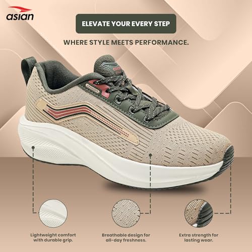 Image of ASIAN Raftaar-16 Men's Sports Shoes | Lightweight Sneakers with Comfortable Sole | Boys Strong Grip Shoes with Stylish Look for Walking, Running & Gym