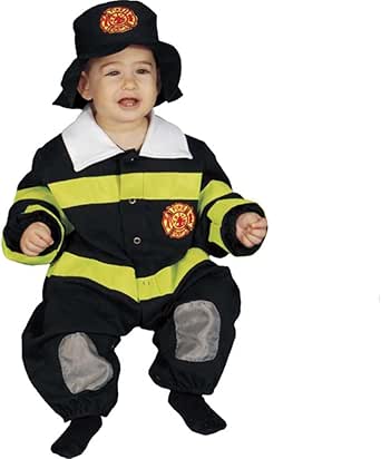 Amazon.com: Dress Up America Baby Fire Fighter Costume Set - Size 12-24 ...