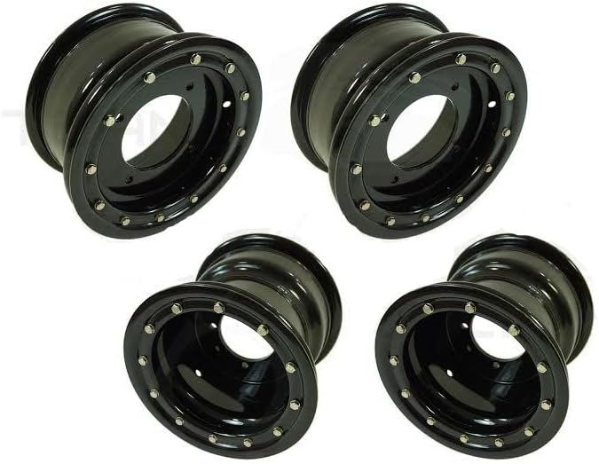 YFZ 450, YFZ 450R ATV Set of 4 Beadlock Wheels Rims Rear