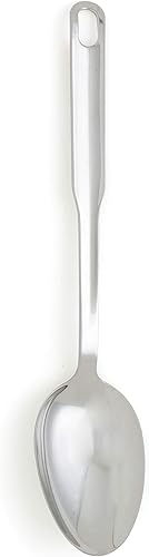 Norpro Cuchara de acero inoxidable pulido, 12.5 pulgadas, color plateado