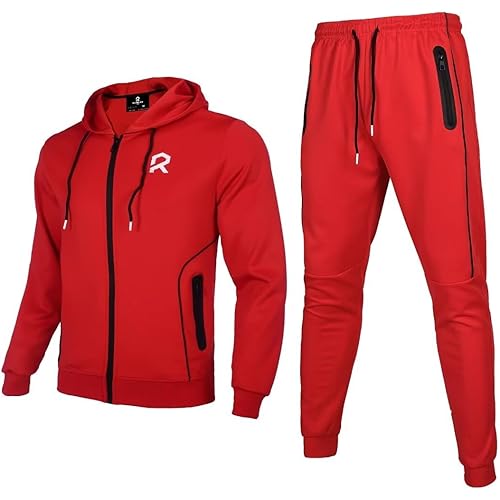 R RAMBLER 1985 Men's Tracksuit Active fashion Hoodie outifts zip sweatsuit set jogger sportswear