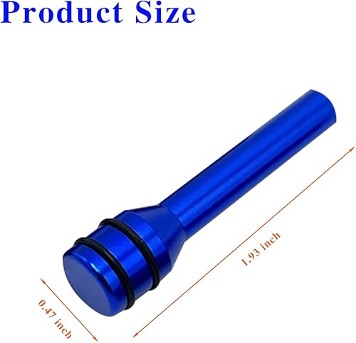 Miniatura 2 de 4 pernos de elevación de modificación de puerta de automóvil, 0.4 pulgadas x 1.9 pulgadas, perilla de bloqueo de puerta de vehículo, cubierta de