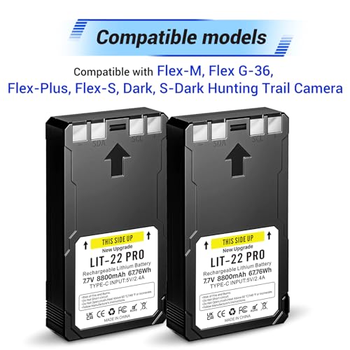 Batería LIT-22 Pro USB C para evitar apagones en Spypoint Flex G-36 5