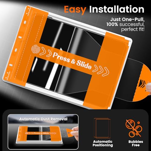 Image of PandaShield 2-Pack HD Clear Screen Protector for iPad Air 10.9-Inch 5 /4 Gen | 9H Tempered Glass, Auto-Alignment Box, 99.9% Transparency, Bubble-Free, Scratch Resistant, Apple Pencil Support