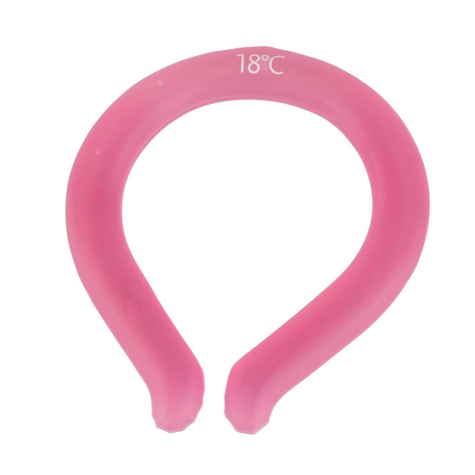 Nackenkühler, Neck Cooling Ring, Tragbare Folgen Sie dem Hals, um die Anlassende Kälte Wiederzuverwenden für Sommer (Rosa)