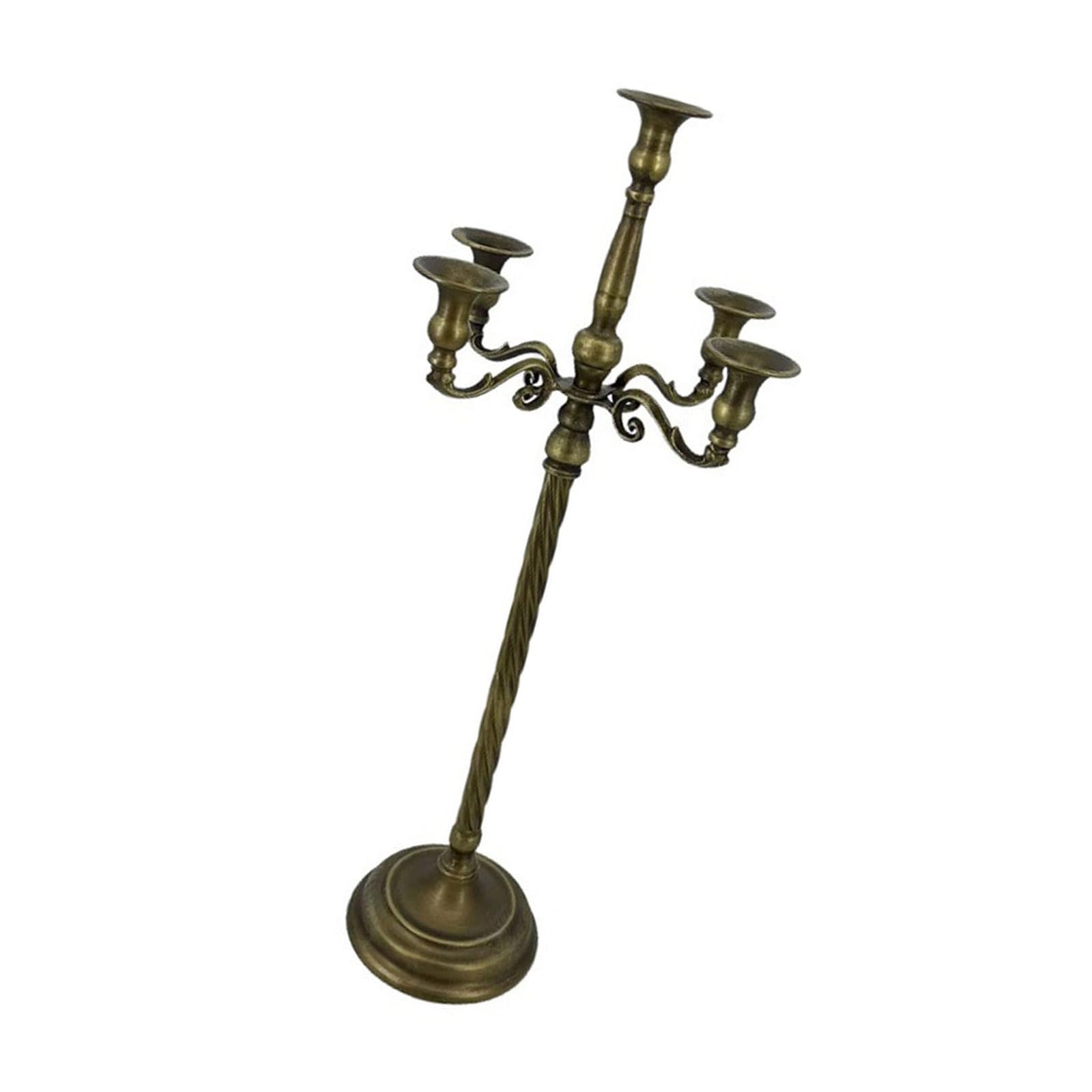 Tsophreniq Cast Iron Metal Candelabra Candlestick Holders Decorative Stands Taper for Wedding Home Decors Candlestick