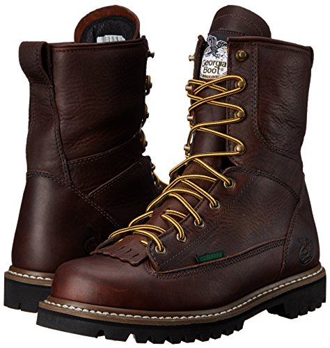 Georgia Mens 8" Lace-To-Toe Boot-M Georgia Work Boot, Chocolate, 10 Us #TOP5