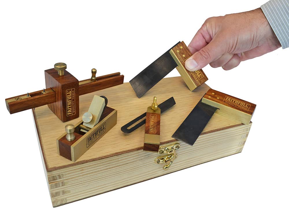 Kit Mini Outils de Sculpture sur Bois Faithfull - 5 Pièces