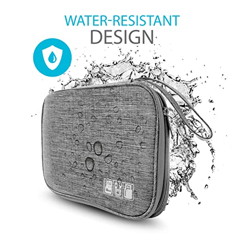 Toolbay Travel Essentials Cable Organizer Bag - Small Charging Cord Storage, Charger, Cables, Cord Storage And Accessory Bag, Grey, For Travel, Work And School (Grey) #TOP6